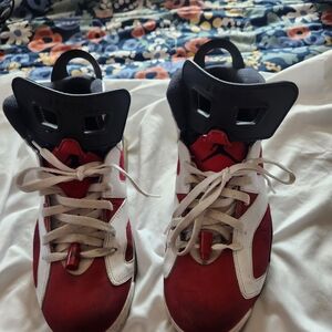 Nike Red and White Athletic Shoes